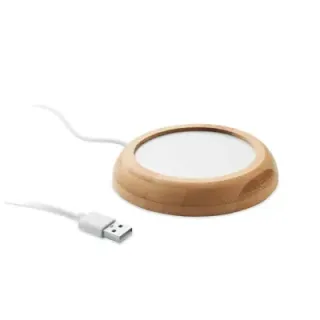 Bamboo mug warmer with USB - MO2592 (MOCN#40)